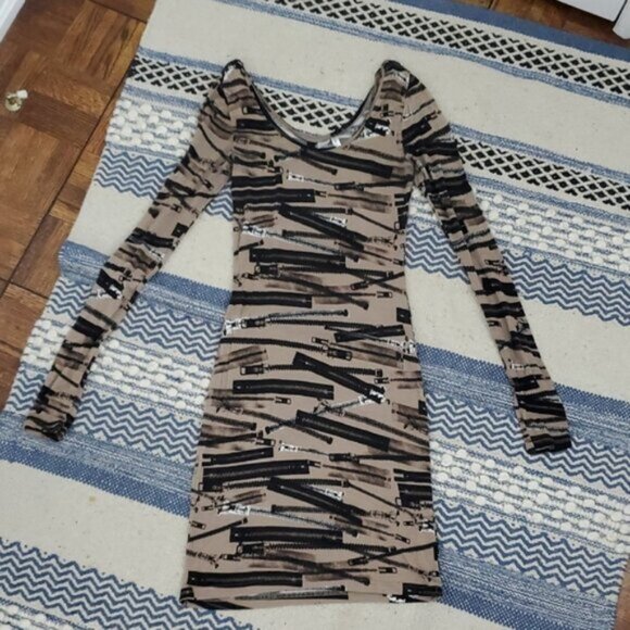 Vintage Grunge Rocker Chic Bodycon Dress - Picture 8 of 8